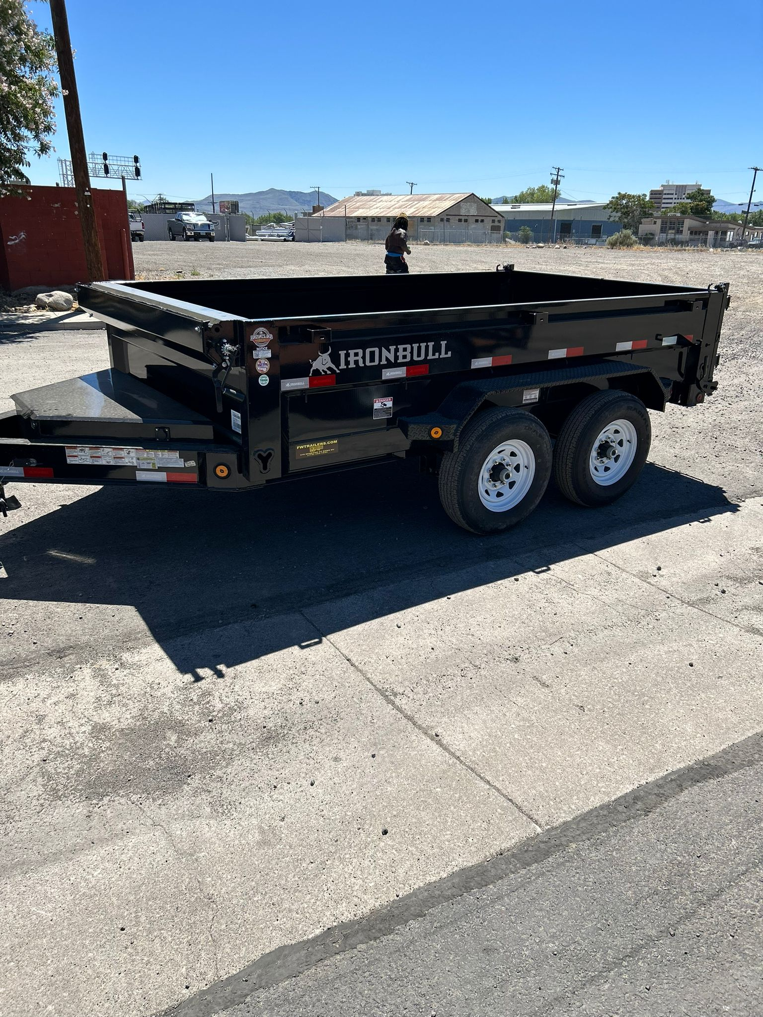 7' x 12' Dump Trailer available to rent in Carson City, NV